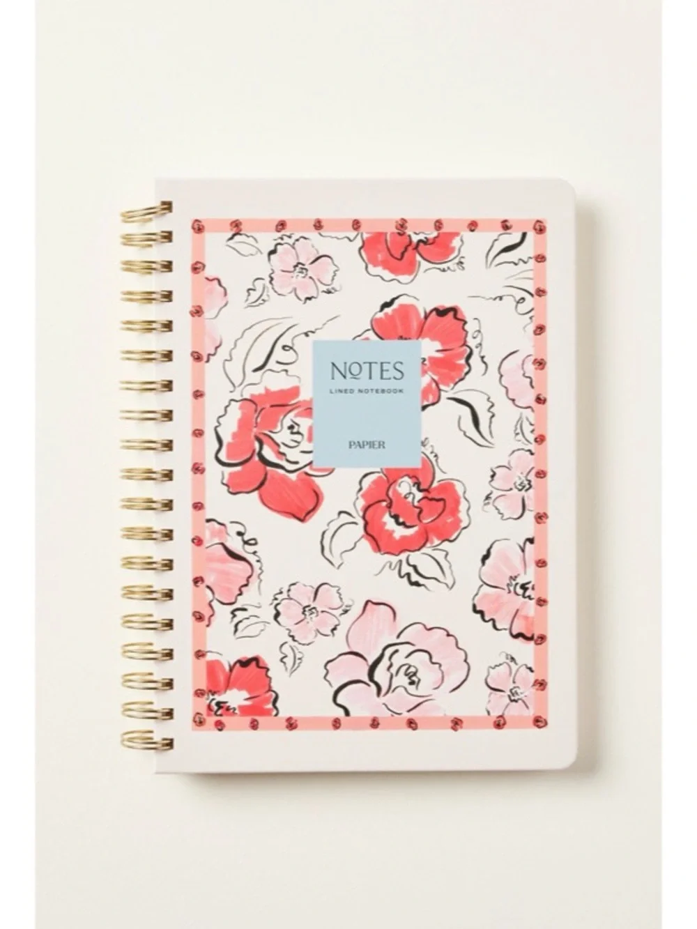 Anthropologie x Papier Spiral Lined Notebook